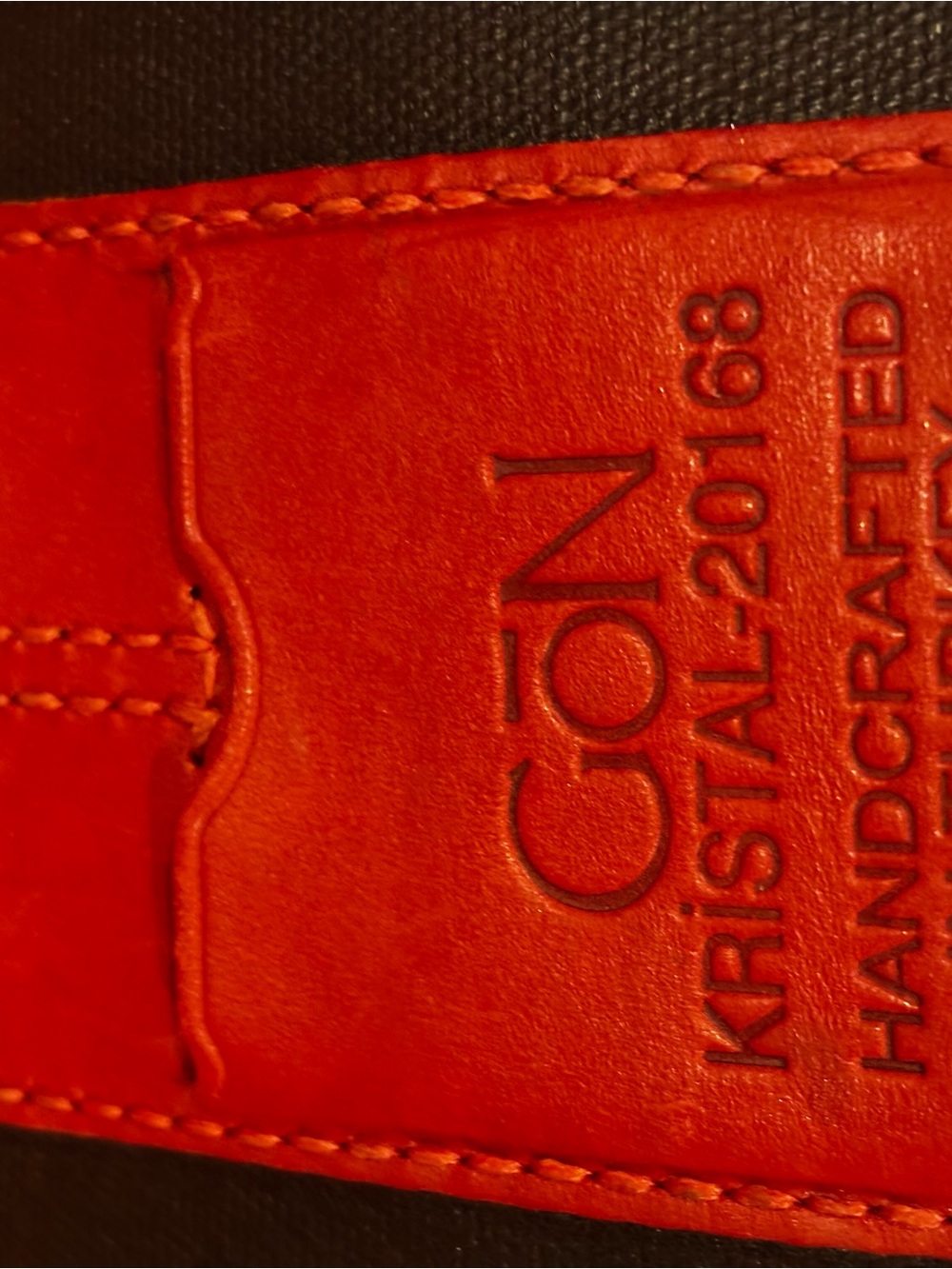 Handmade KRISTAL leather bag - Picture 3 of 6